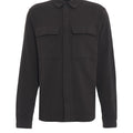 Shirt with chest flap pockets