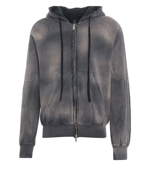 Sweatjacke mit Batik-Muster