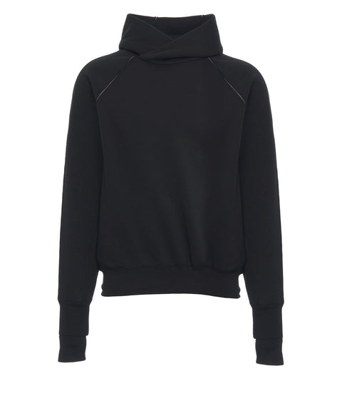 Kapuzenpullover mit Nahtdetails