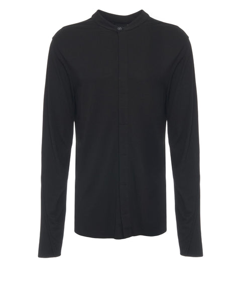 Camicia con colletto alla coreana