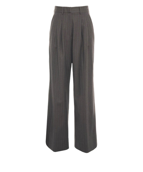 Wool pinstriped trousers 'Frankie'