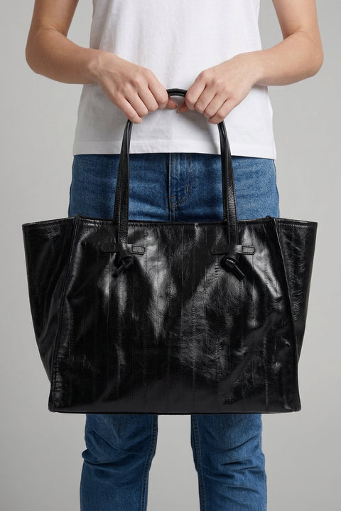 Shopper in pelle