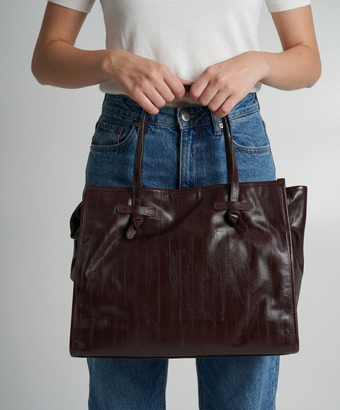 Shopper in pelle