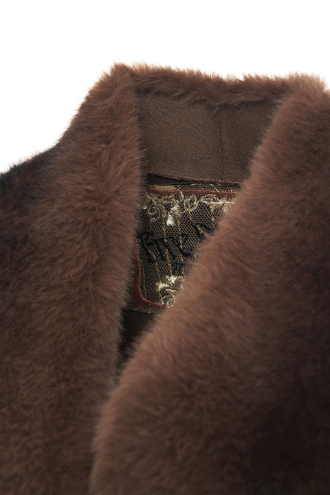 Jacke aus Kunstpelz