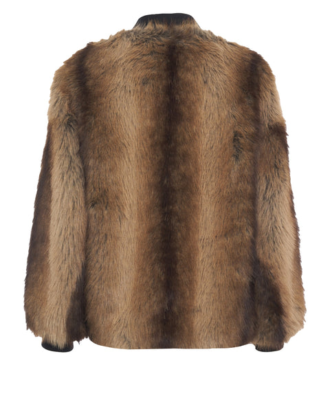 Faux fur jacket