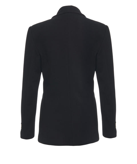 Blazer mit floralen Applikationen