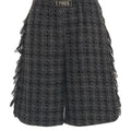 Kurze Hose mit Fransendetails