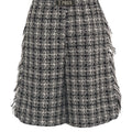 Kurze Hose mit Fransendetails