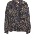 Bomber jacket with floral pattern