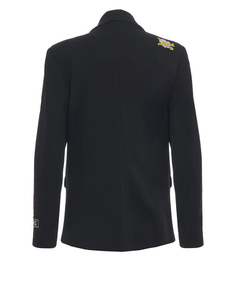 Blazer mit Strass-Applikationen
