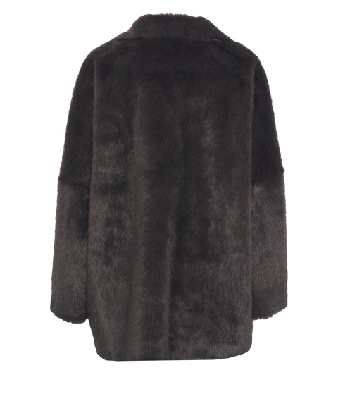 Jacke aus Kunstpelz