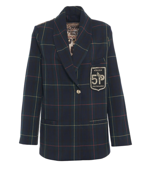 Blazer mit Logopatch