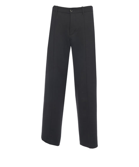 Stitched creases trousers 'Meteorite'