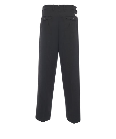 Stitched creases trousers 'Meteorite'