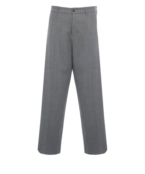 Pantaloni con pieghe cucite 'Meteorite'