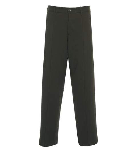 Pantaloni con pieghe cucite 'Meteorite'