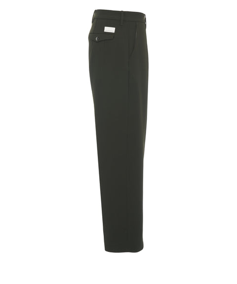Pantaloni con pieghe cucite 'Meteorite'