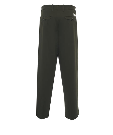 Pantaloni con pieghe cucite 'Meteorite'