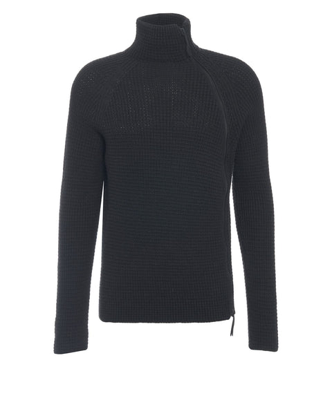 Pullover mit versetztem Reißverschluss