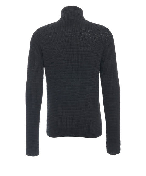 Pullover mit versetztem Reißverschluss