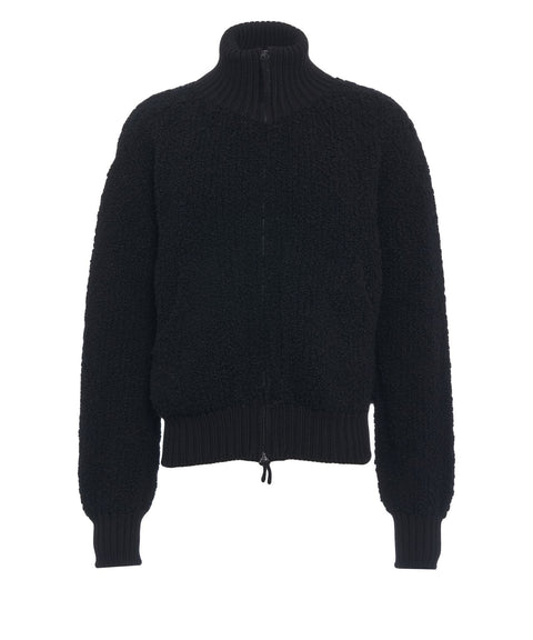 Bomber style knit jacket