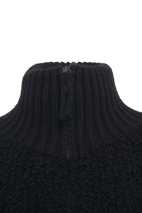 Bomber style knit jacket