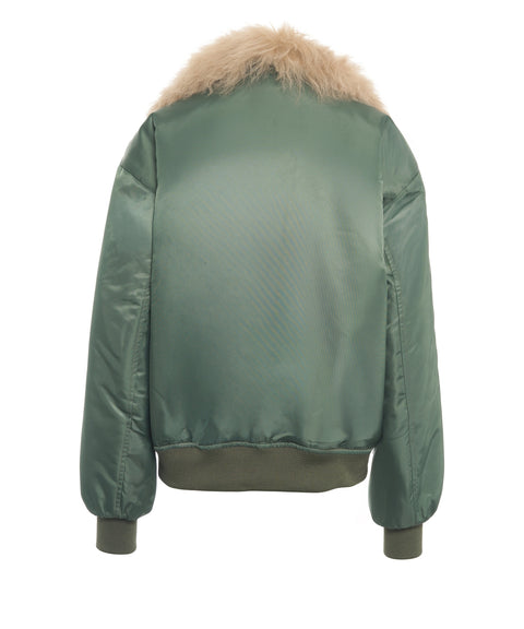 Giacca bomber in montone