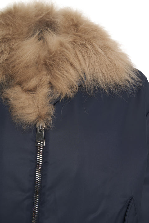 Giacca bomber in montone