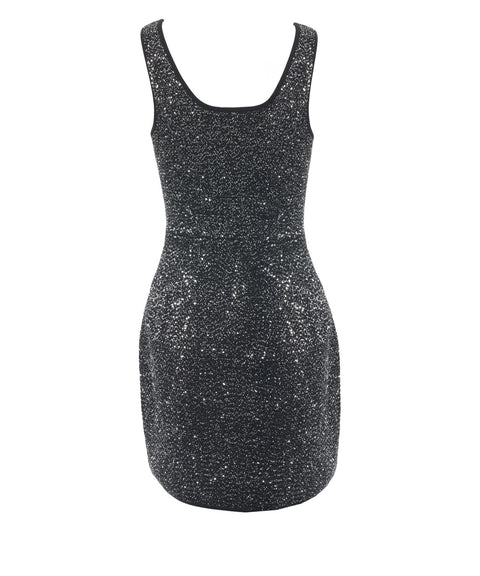 Mini-Kleid mit Pailletten-Applikation