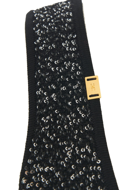 Mini-Kleid mit Pailletten-Applikation
