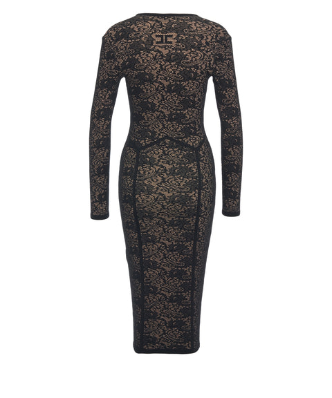 Abito midi con cut-out