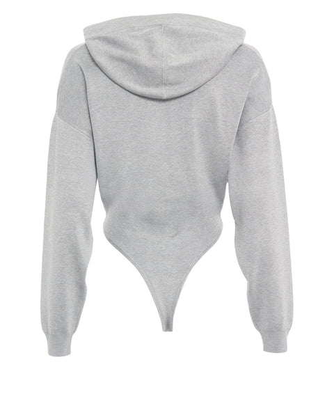 Strickbody mit Kapuze