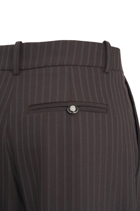 Pinstriped trousers