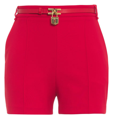 Shorts with waist belt