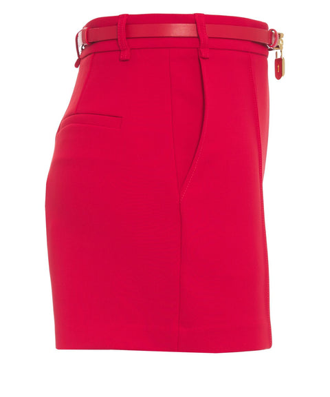 Shorts with waist belt