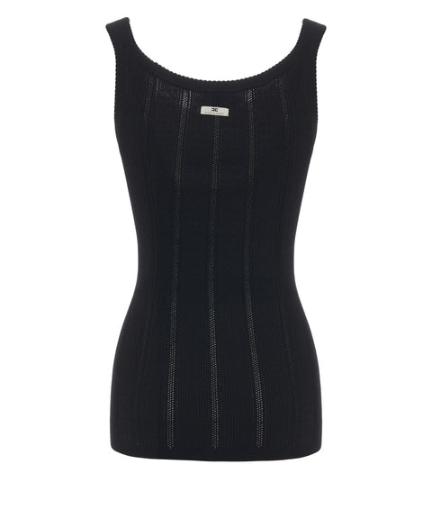 Top in misto seta