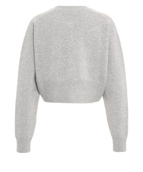 Strickjacke mit Logodetail