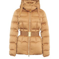 Giacca puffer con cintura in vita