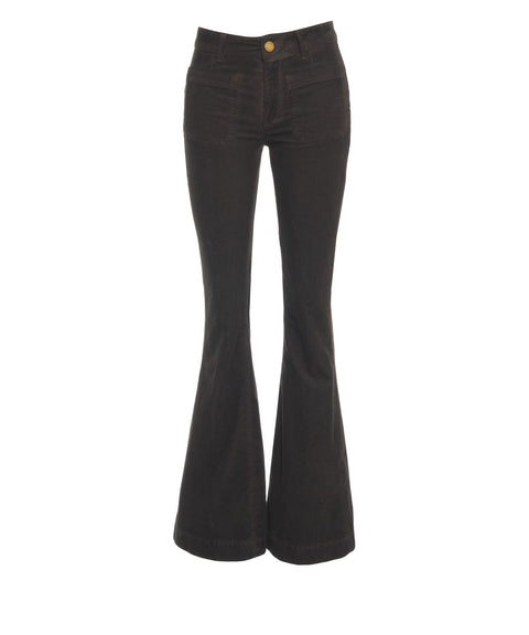 Flared corduroy trousers 'Delphine'