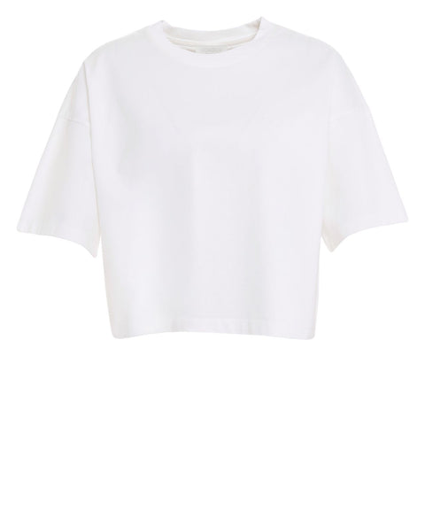 T-shirt cropped in cotone