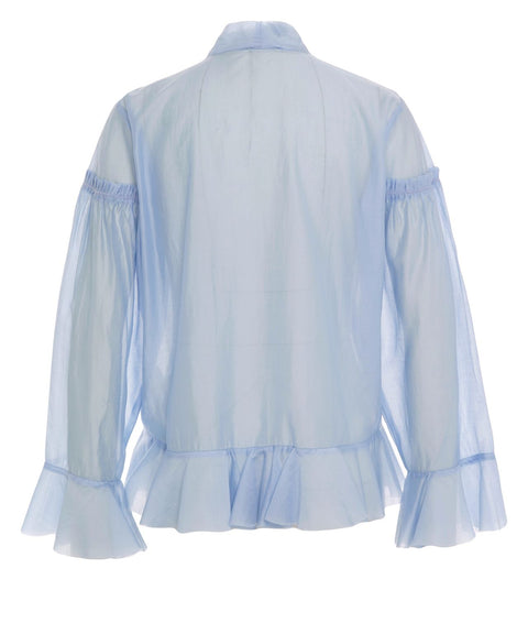 Blusa con colletto a fiocco 'Firenze'