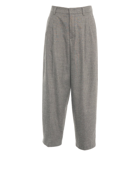Nadelstreifen Hose 'Noa Crop'