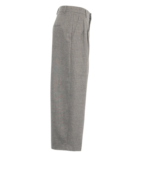 Nadelstreifen Hose 'Noa Crop'