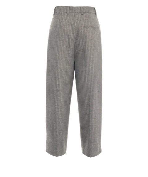 Nadelstreifen Hose 'Noa Crop'