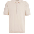 Cotton-silk blend polo