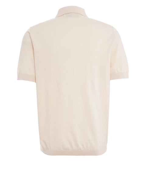 Polo in misto cotone-seta
