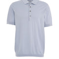 Cotton-silk blend polo