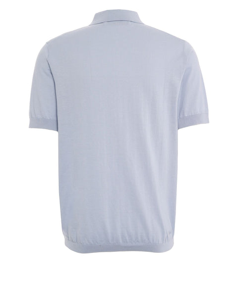 Polo in misto cotone-seta