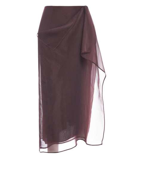 Silk maxi skirt 'Niri'