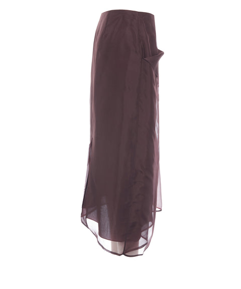 Silk maxi skirt 'Niri'